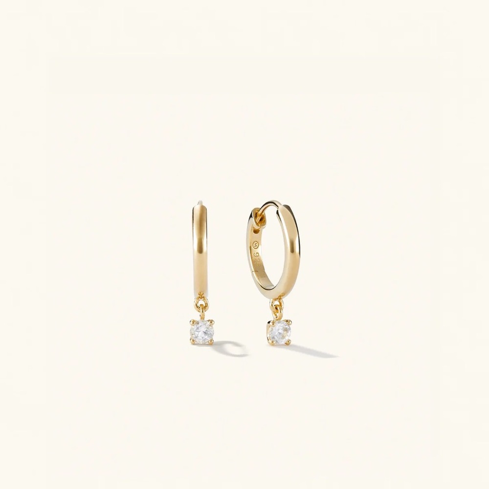 NWOT MEJURI Round Topaz Hoops